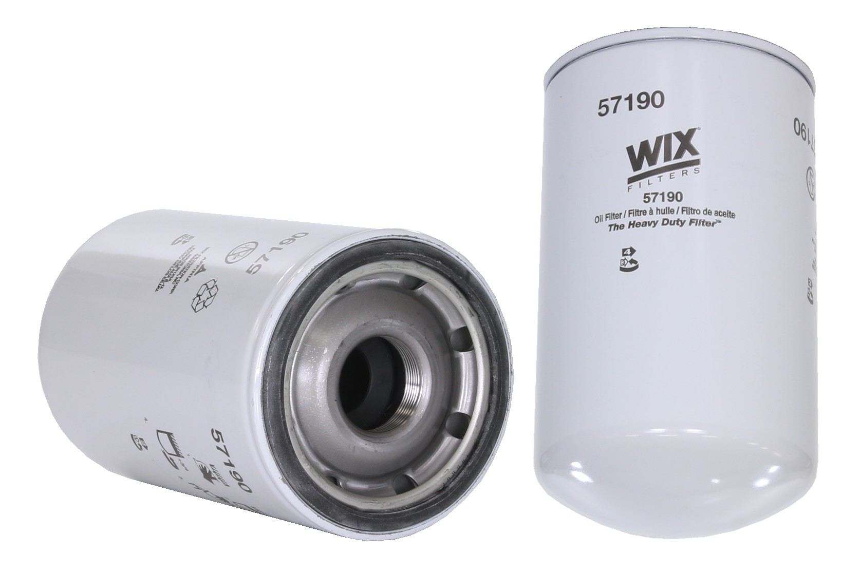 Wix Engine Oil Filter  top view frsport 57190