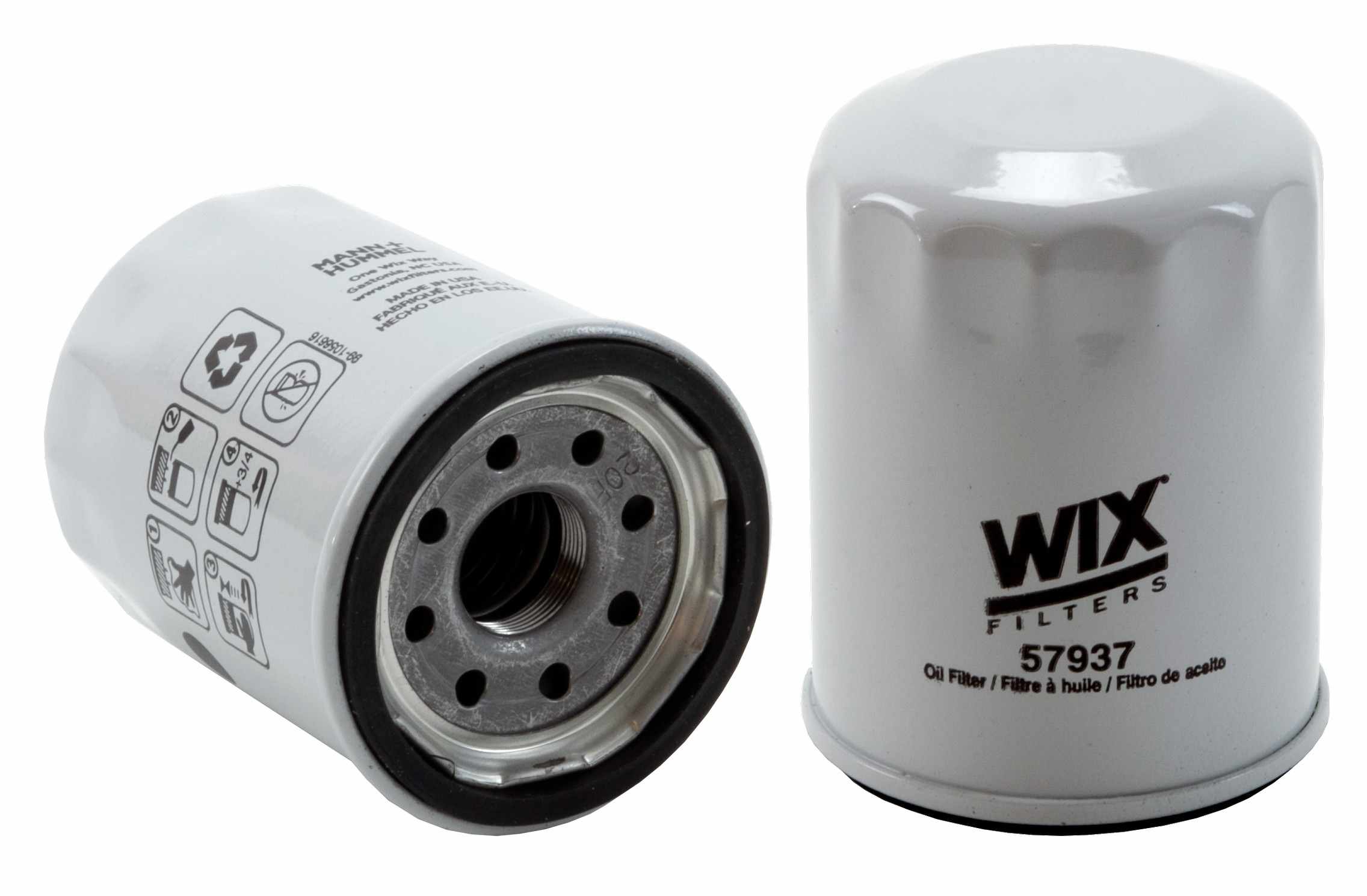 Wix Engine Oil Filter  top view frsport 57937