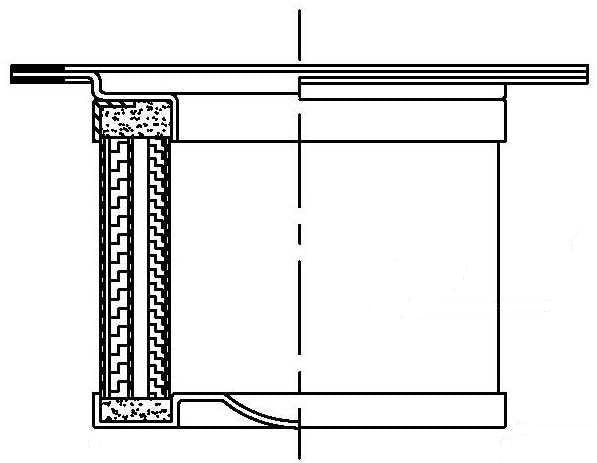 Wix Industrial Hydraulics Engine Oil Separator  top view frsport P60A931