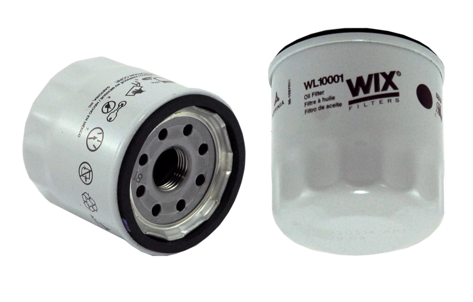 Wix Engine Oil Filter  top view frsport WL10001