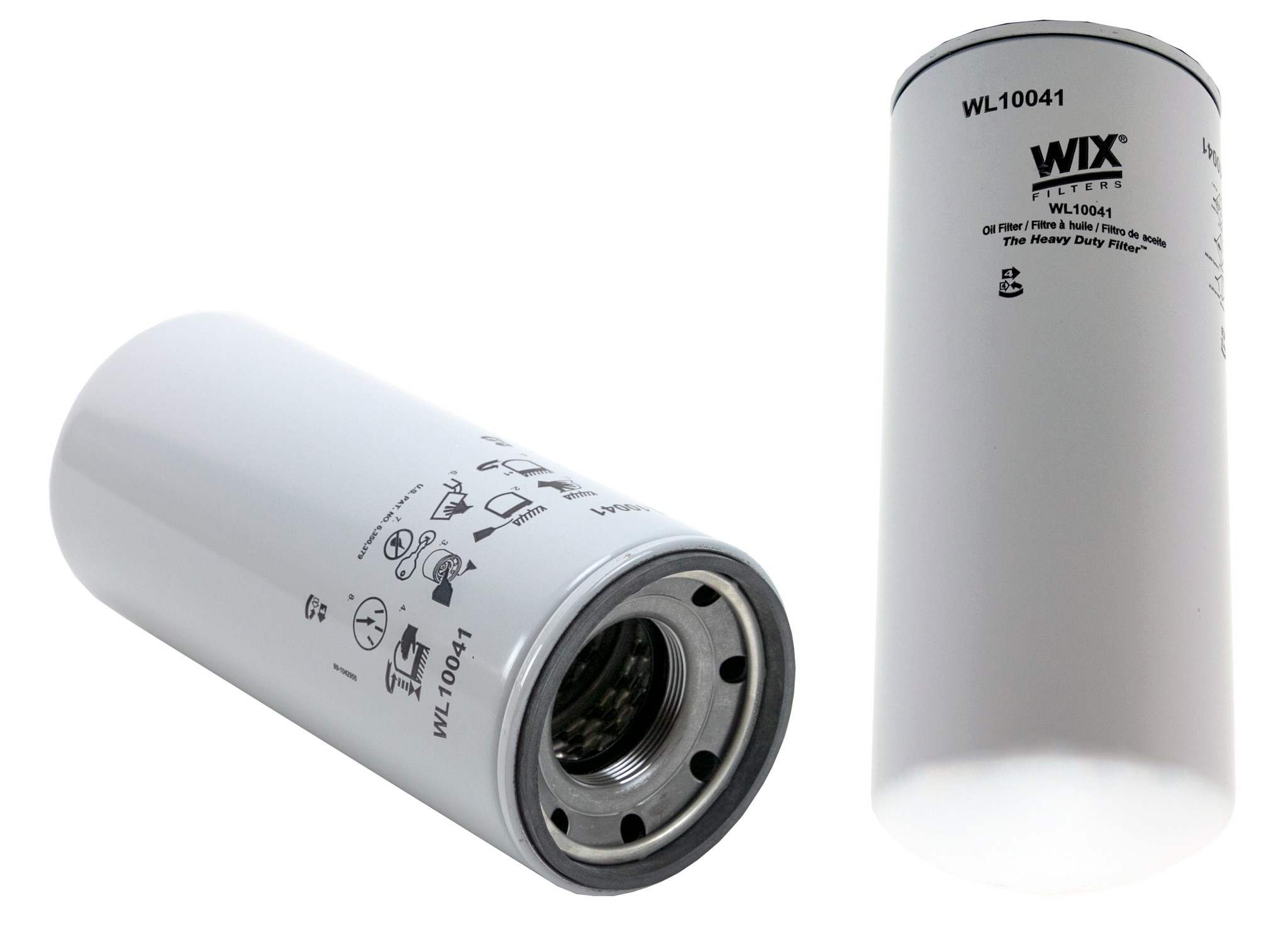 Wix Engine Oil Filter  top view frsport WL10041