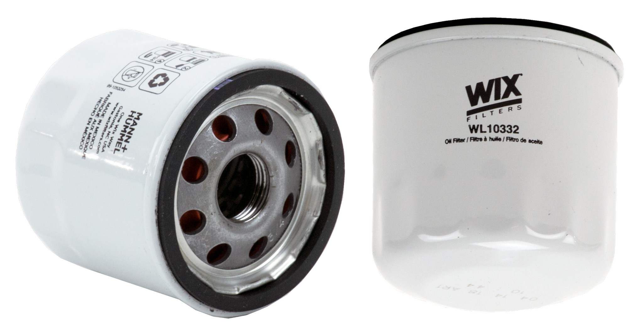 Wix Engine Oil Filter  top view frsport WL10332