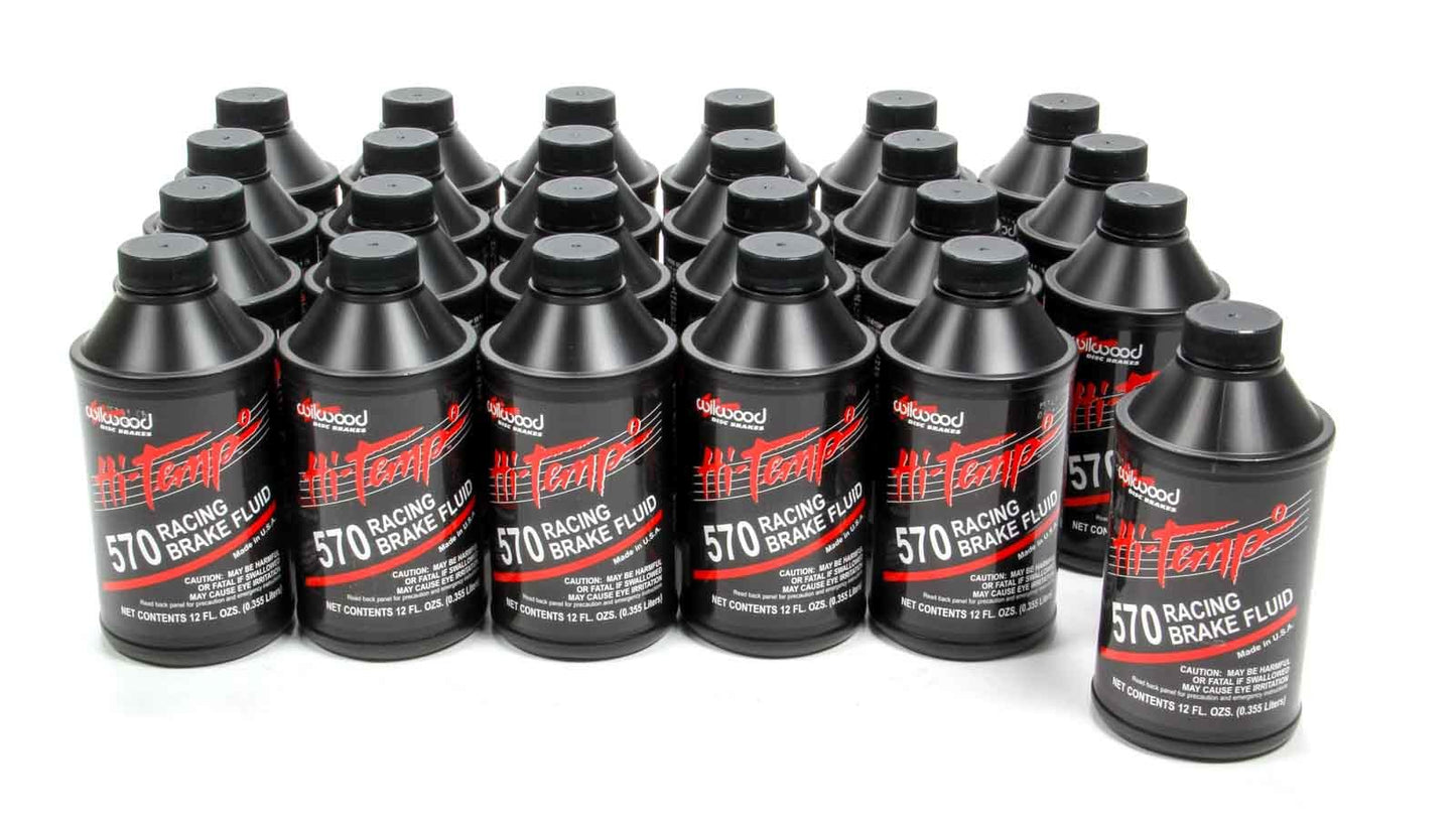 Wilwood 570 Brake Fluid - 24-12 oz Bottles