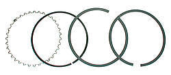 Wiseco 102.67mm (4.042inch) Auto Ring Set- 1 cyl. Ring Shelf Stock 4042GFX