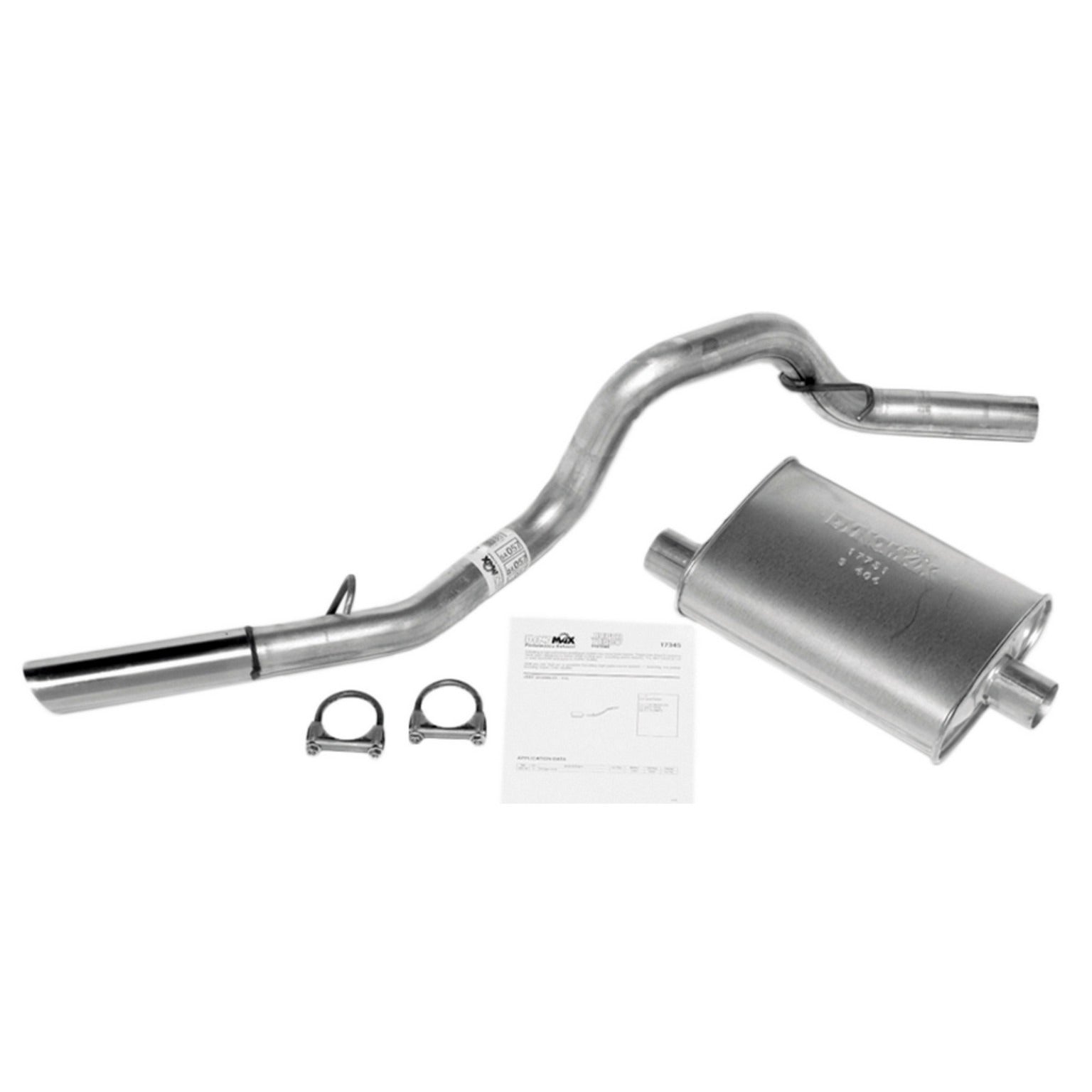 dynomax exhaust system kit  frsport 17345