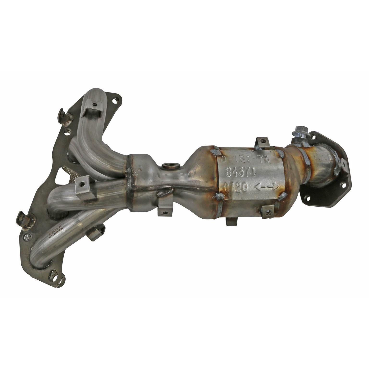 Walker Exhaust Catalytic Converter with Integrated Exhaust Manifold  top view frsport 84371