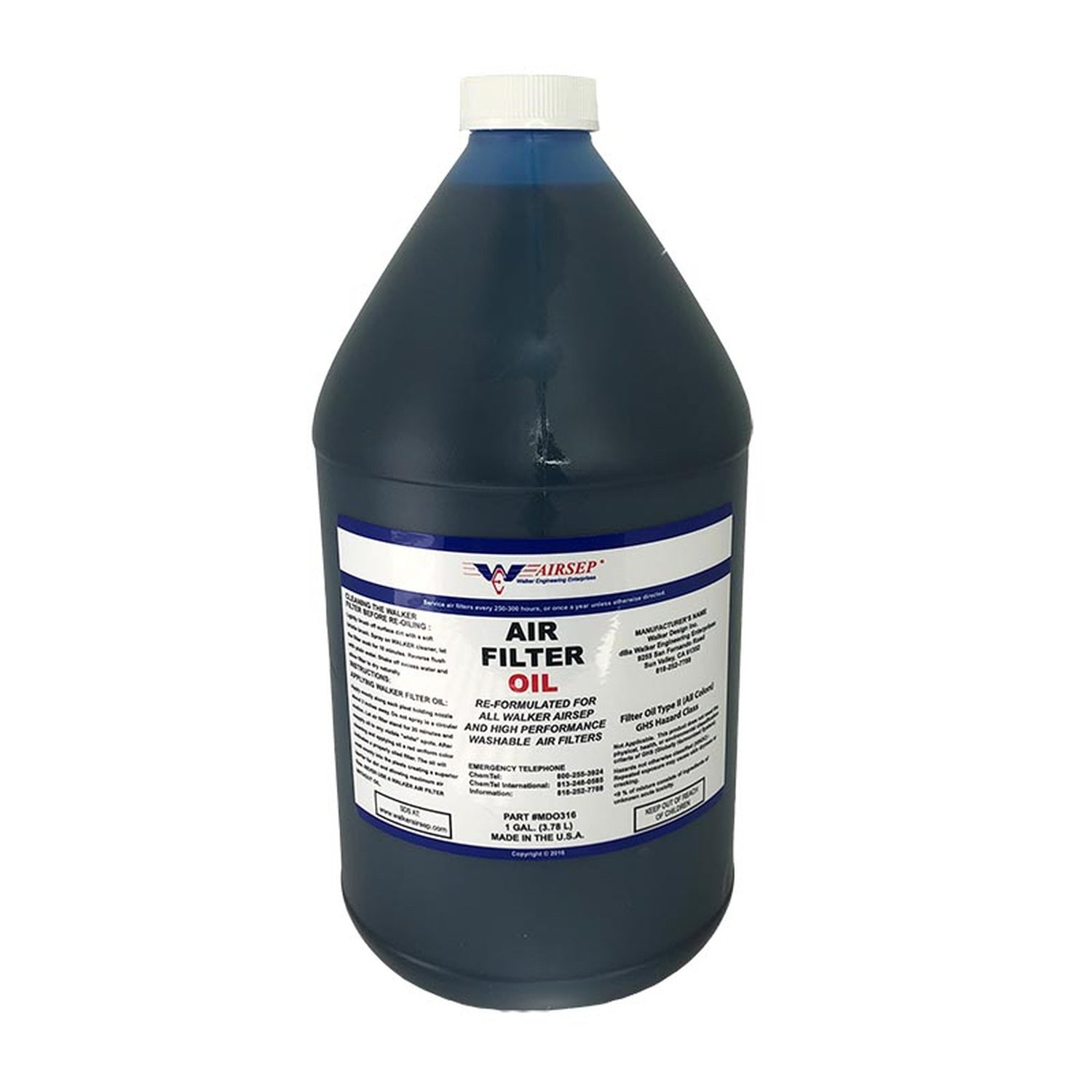 Walker Air Filter Oil Gallon WLK3000478