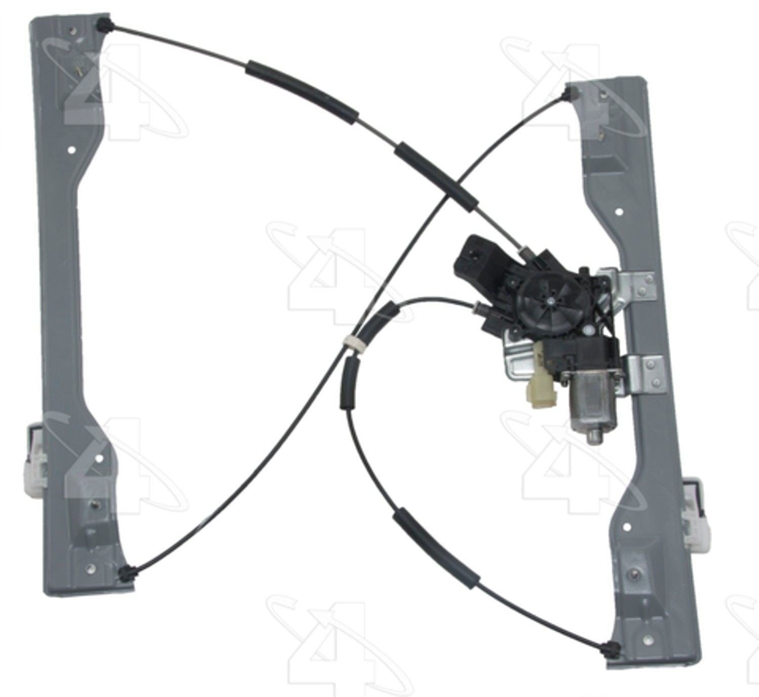 ACI Power Window Motor and Regulator Assembly  top view frsport 383400