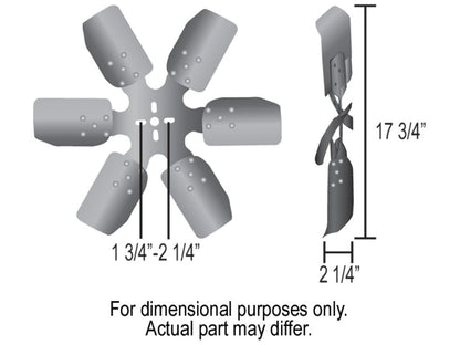 Derale 18 Rigid Race Fan (Aluminum Blade)