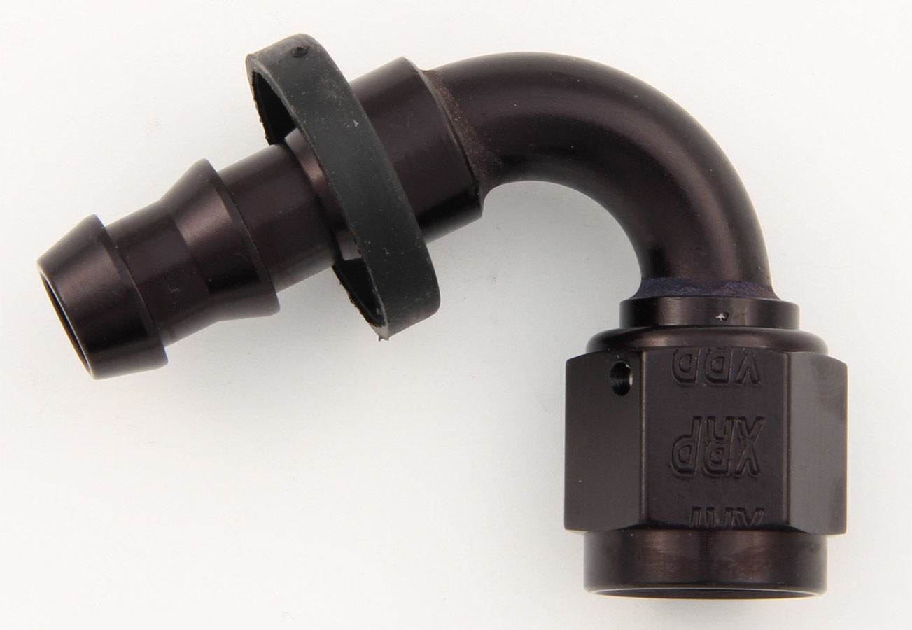 XRP #12 120 Deg Push-On Hose End Black XRP231212BB