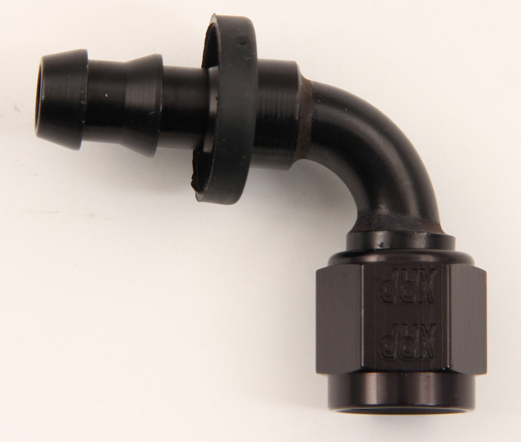 XRP #12 90 Deg Push-On Hose End Black XRP239012BB