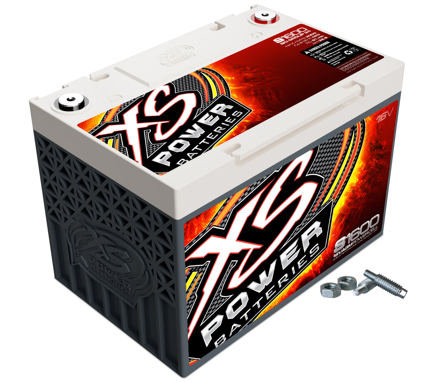 XS Power AGM Battery 16v 2 Post Lightweight XSPS1600