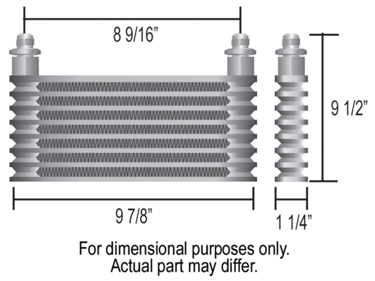 Derale Plate & Fin Cooler Core (Fits P/N:15405)