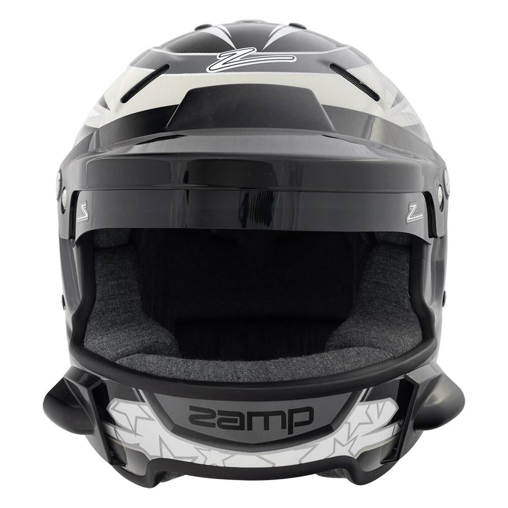 Zamp Solar Helmet RZ-70E w/Speakers & Radio Mnt X-Lrg Bk/Gry ZAMH760C01XL-WSP