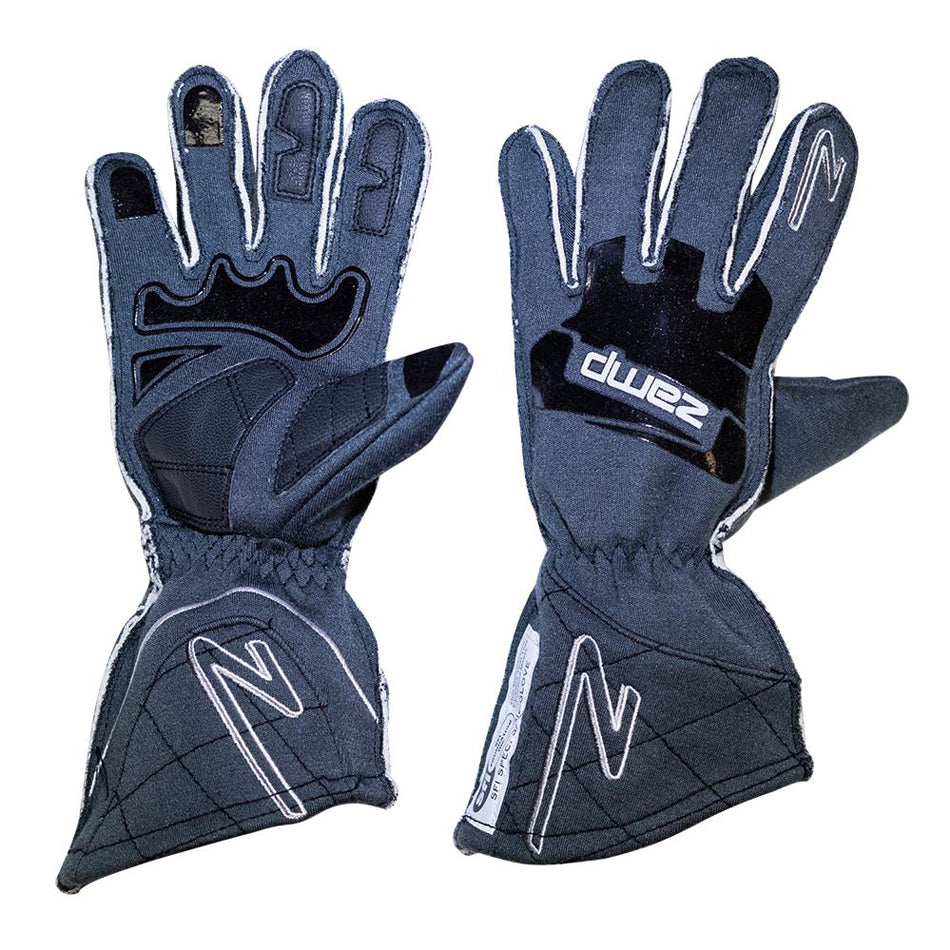 Zamp Solar Gloves ZR-50 Grey Small Lrg Multi-Layer SFI3.3/5 ZAMRG10015S