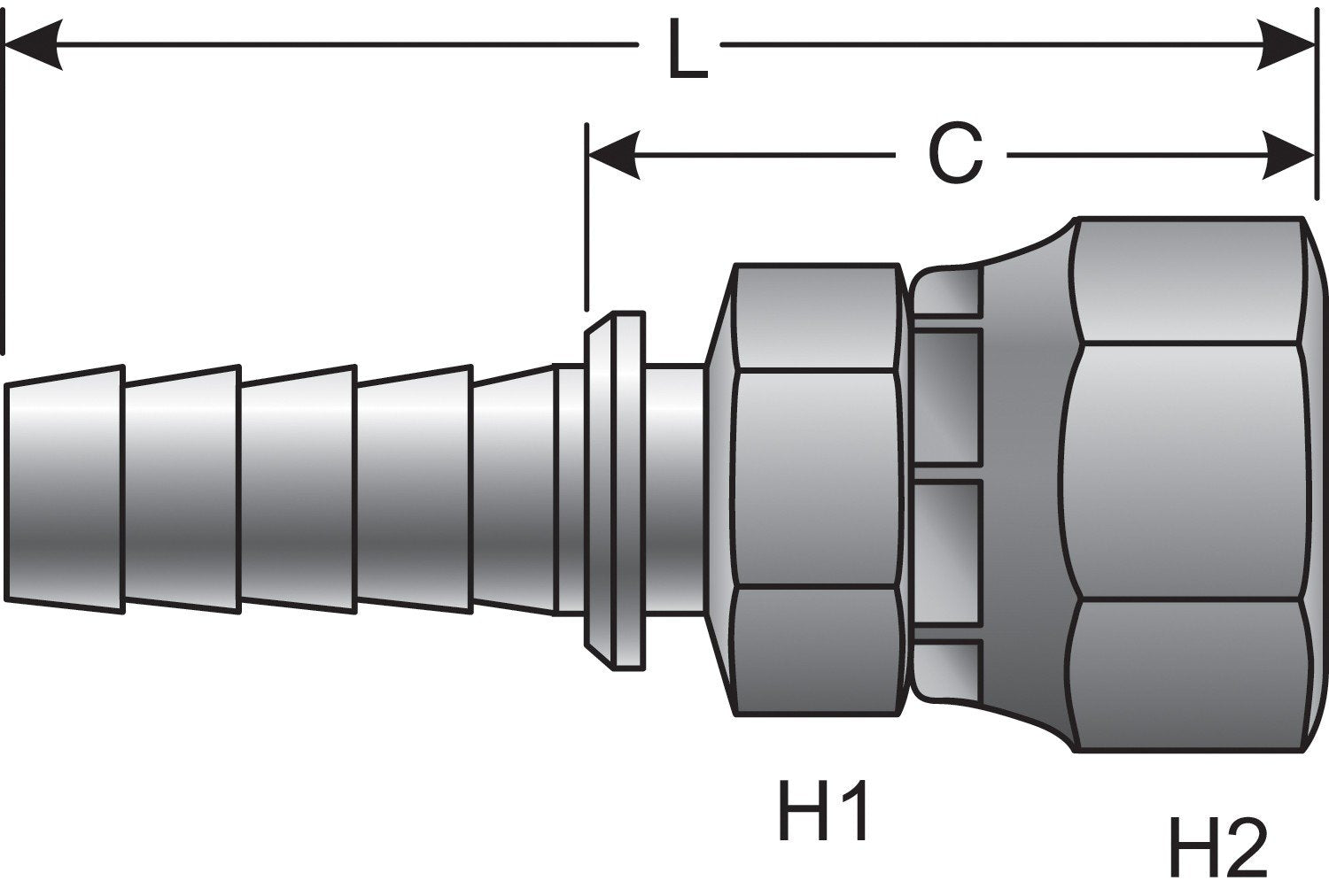 Gates Hydraulic Coupling / Adapter  top view frsport 80141