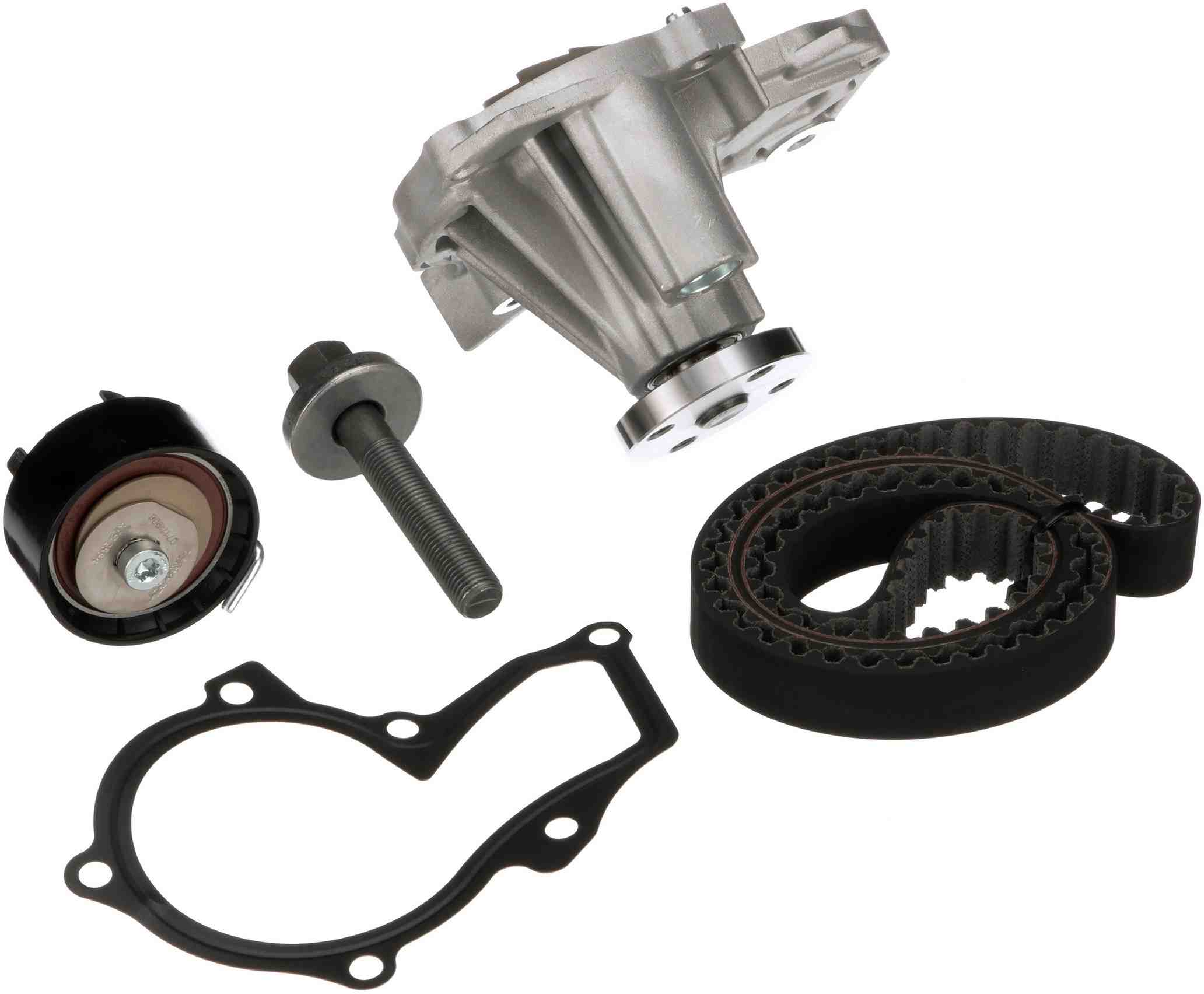 Gates Engine Timing Belt Kit with Water Pump  top view frsport TCKWP343A