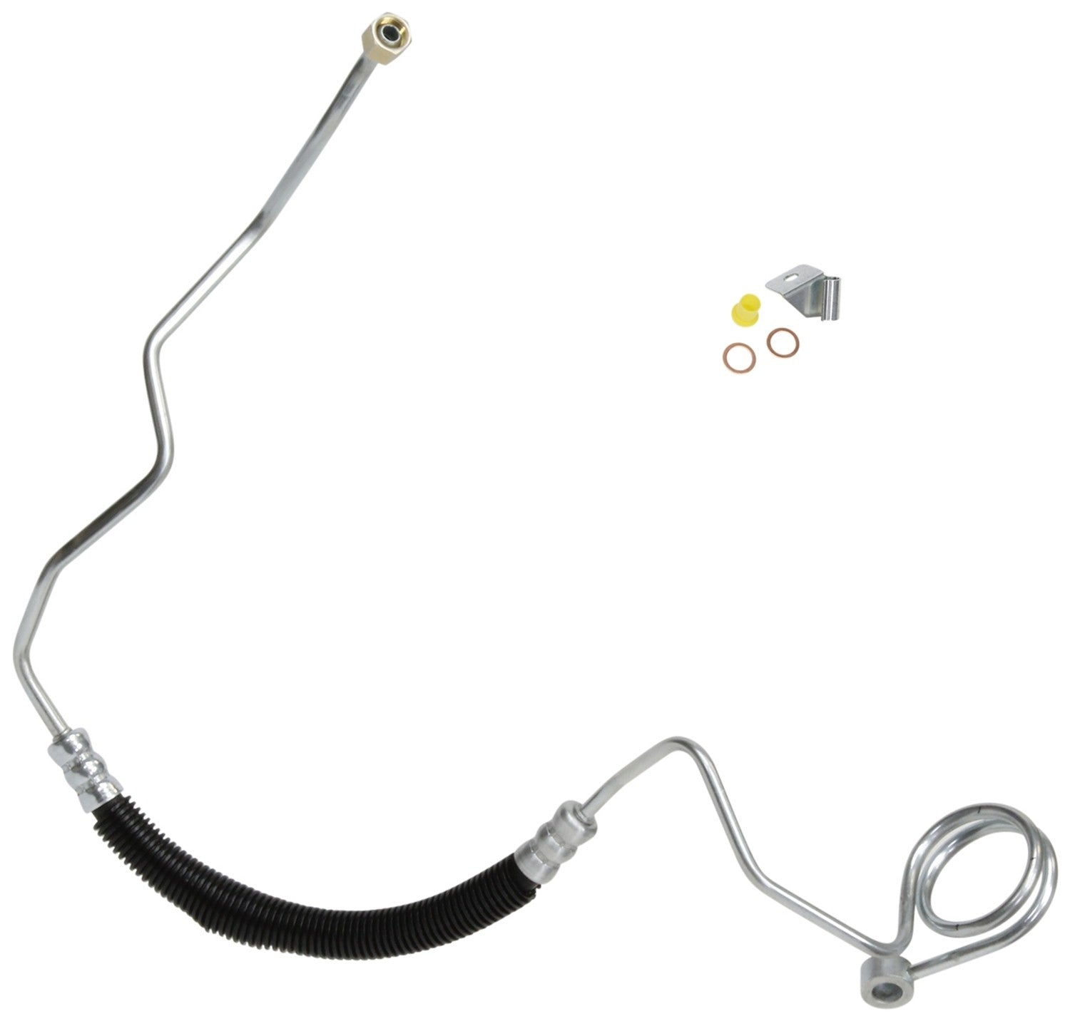 Gates Power Steering Pressure Line Hose Assembly  top view frsport 352378