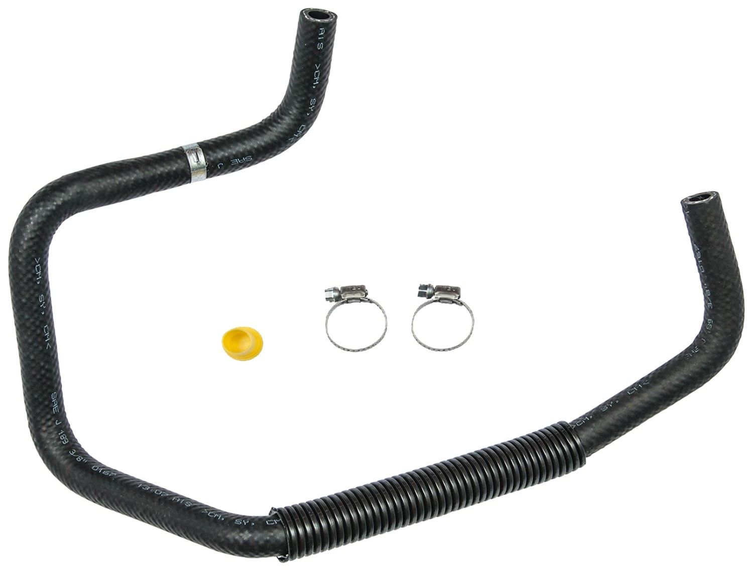 Gates Power Steering Return Line Hose Assembly  top view frsport 352826