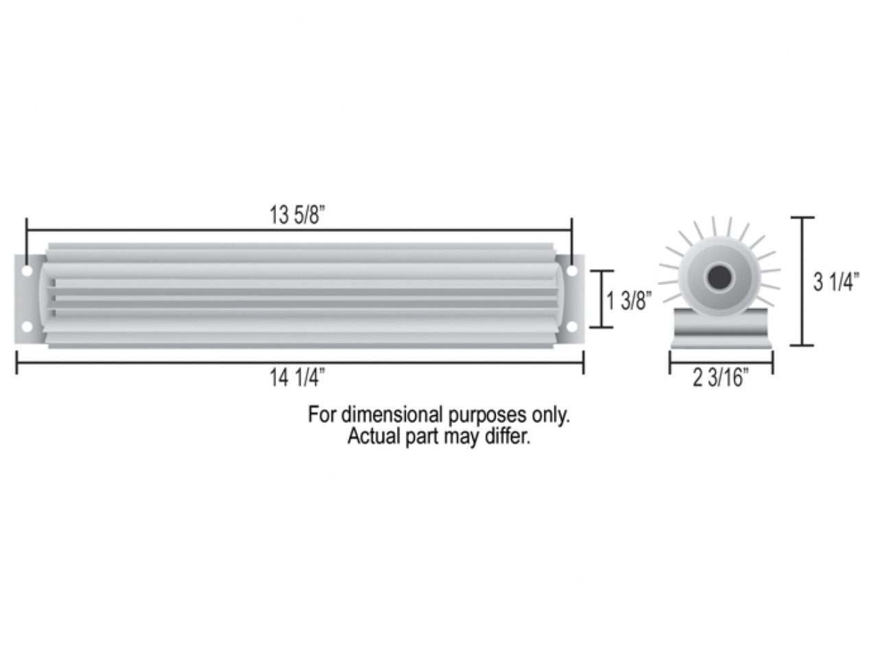 Derale Dual-Pass Heat Sink Cooler, 12