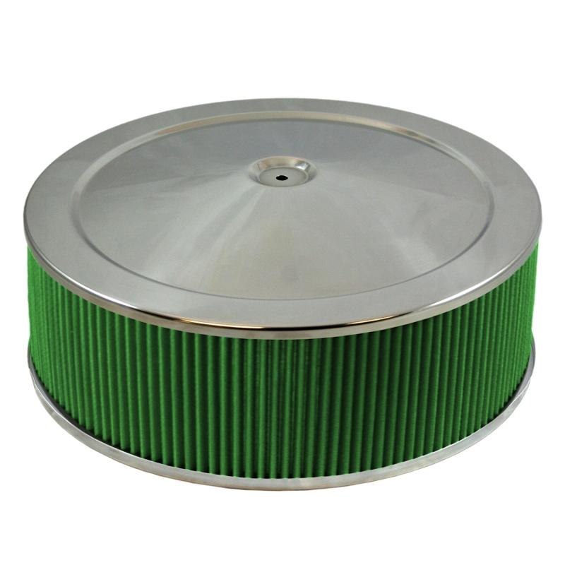 Green Filter Air Cleaner Assembly 14in x 5in Drop Plate 2345 Main Image