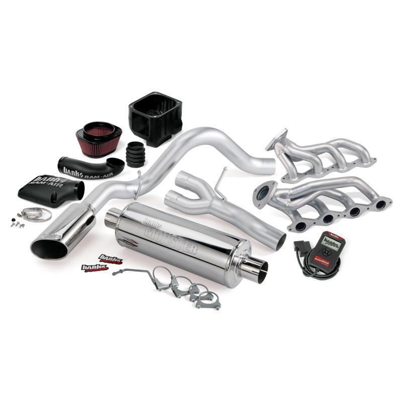 Banks Power 03-06 Chevy 4.8-5.3L EC/CCSB PowerPack System - SS Single Exhaust w/ Chrome Tip 48064 Main Image