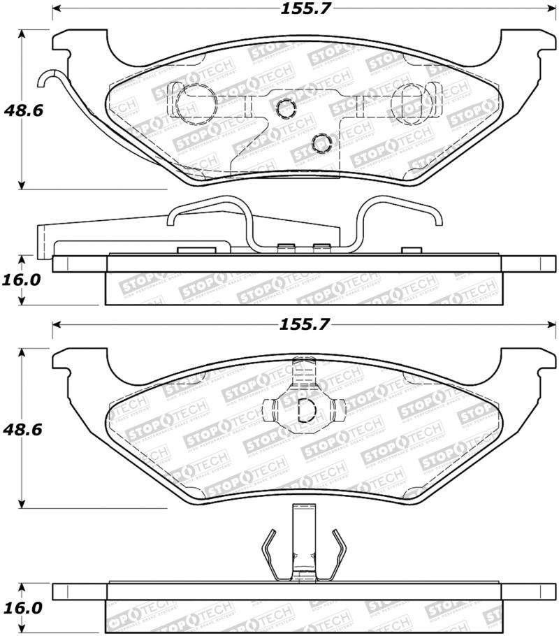 StopTech Street Brake Pads 308.06620 Main Image