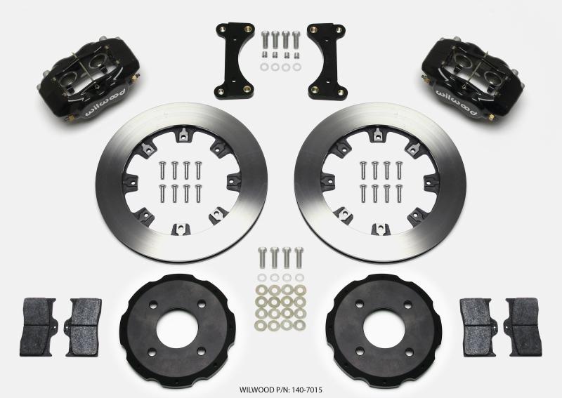 Wilwood Forged Dynalite Front Hat Kit 12.19in 2002 Mitsubishi Lancer 140-7015 Main Image