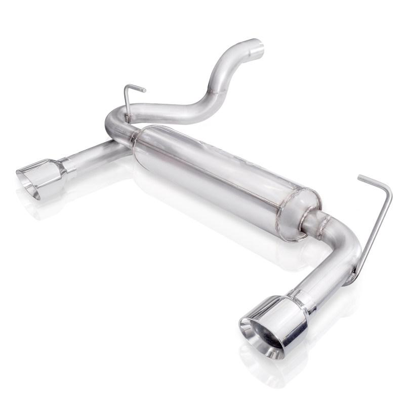 Stainless Works 2018+ Jeep Wrangler JL 304SS Factory Connect 2.5in Axle Back Exhaust System JPJLAB Main Image