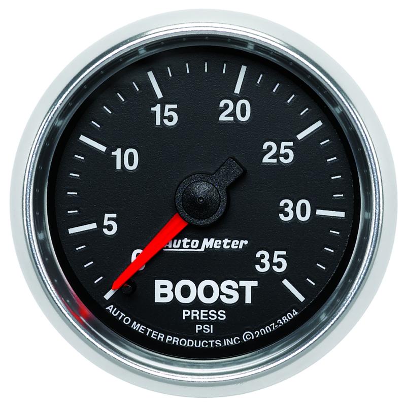 AutoMeter GS 2 1/16 inch 35PSI Mechanical Boost Gauge 3804 Main Image