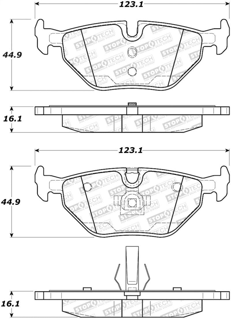 StopTech Street Brake Pads 308.06922 Main Image