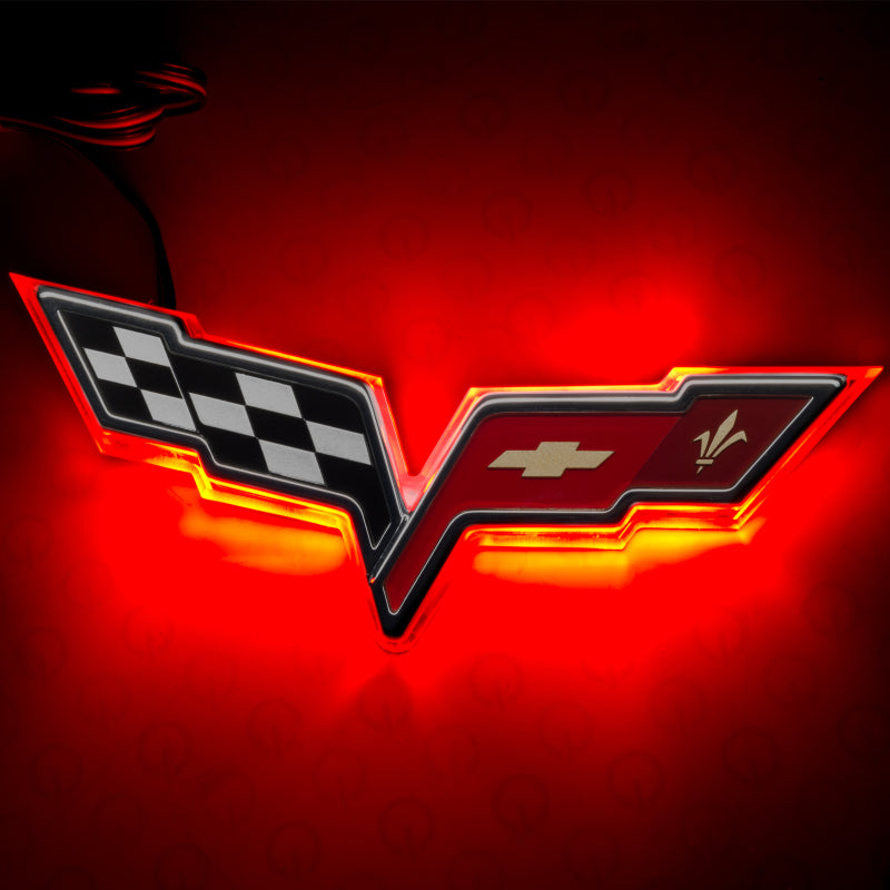 ORACLE Lighting Oracle Chevrolet Corvette C6 Illuminated Emblem - Red 3099-003