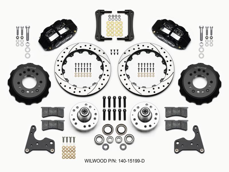 Wilwood Narrow Superlite 6R Front Hub Kit 12.88in Drilled 65-72 CDP C Body -Drum 140-15199-D Main Image