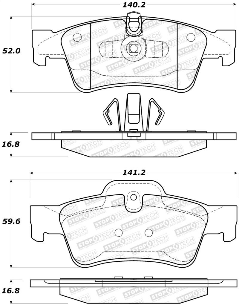 StopTech Street Brake Pads 308.11220 Main Image