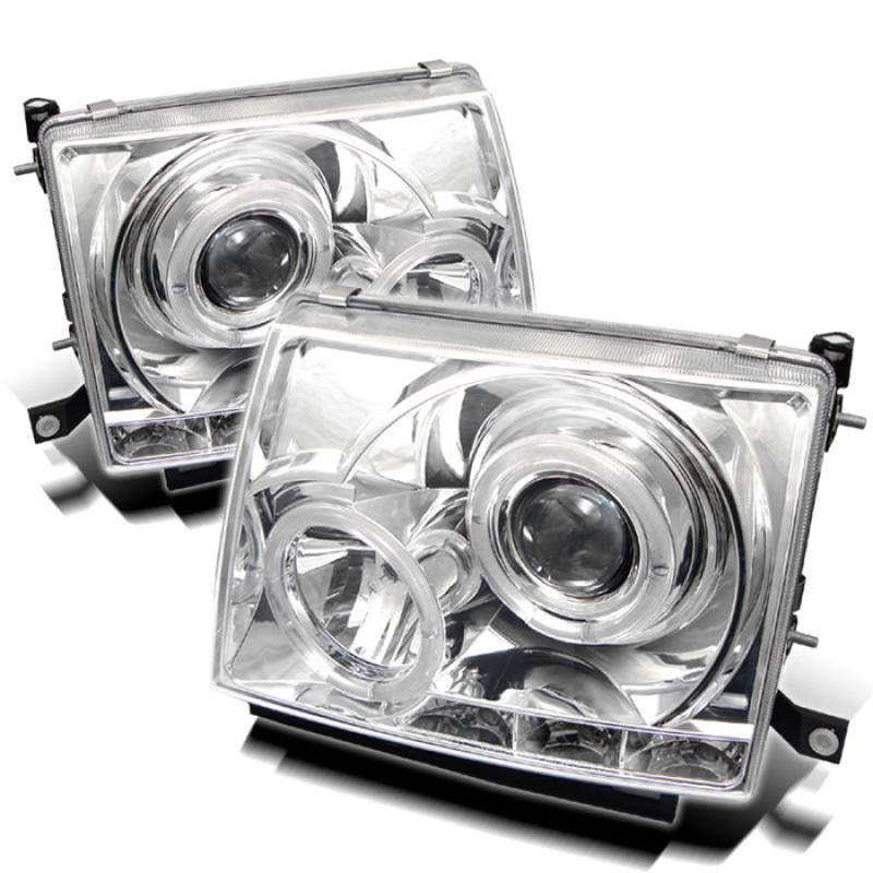 Spyder Toyota Tacoma 97-00 Projector Headlights LED Halo LED Chrome High H1 Low H1 PRO-YD-TT97-HL-C 5011954 Main Image