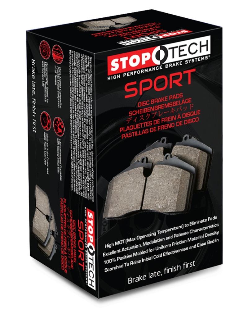 StopTech Sport Brake Pads w/Shims - Rear 309.06550 Main Image