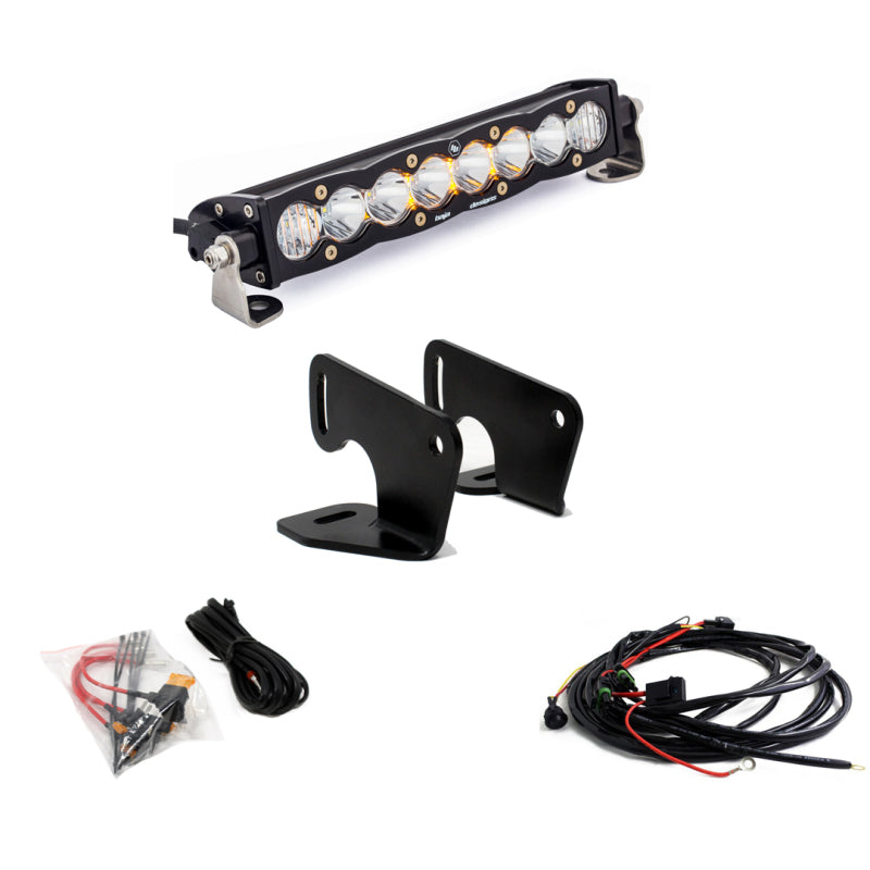 Baja Designs Polaris 10 Inch Hood Mount Light Bar Kit - Polaris 2020-21 RZR Pro XP; 2022 RZR Turbo R