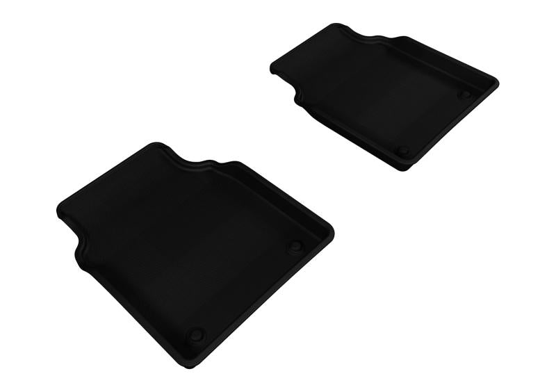 3D MAXpider 2011-2018 Audi A8L Kagu 2nd Row Floormats - Black L1AD03021509 Main Image