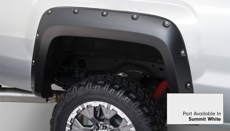 Bushwacker 16-18 GMC Sierra 1500 Pocket Style Flares 4pc - Summit White (Mudflaps Must Be Removed) 40974-14