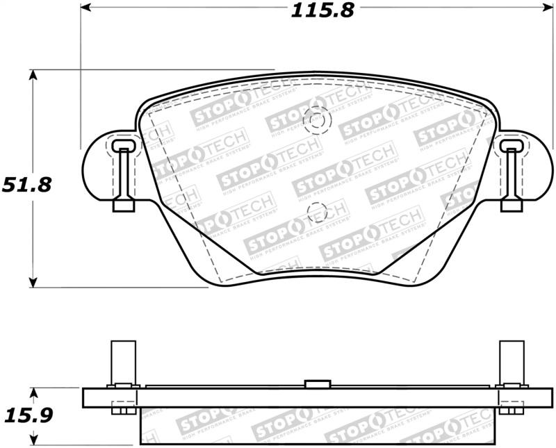 StopTech Street Brake Pads 308.09110 Main Image