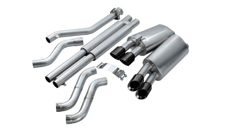 Corsa Sport Cat-Back Exhaust w/ Twin 3.5in Black Tips 96-96 Chevrolet Corvette C4 5.7L V8 LT4 14118BLK Main Image