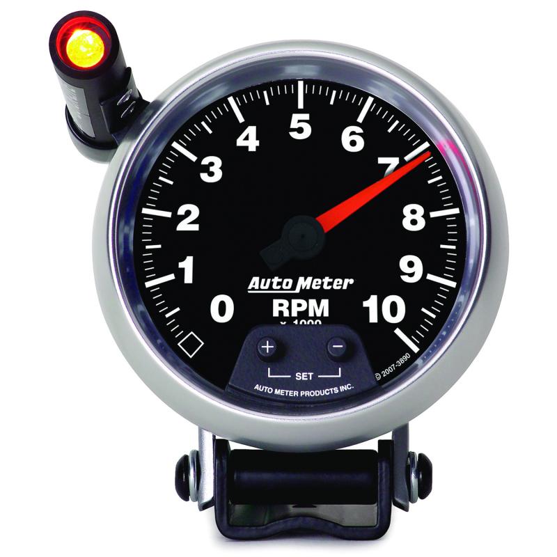 Autometer GS Quick Lite 3 3/4in 10k RPM Pedestal Tachometer 3890 Main Image