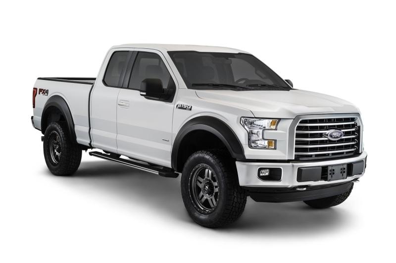 Bushwacker 15-17 Ford F-150 Styleside Extend-A-Fender Style Flares 4pc 67.1/78.9/97.6in Bed - Black 20936-02 Main Image