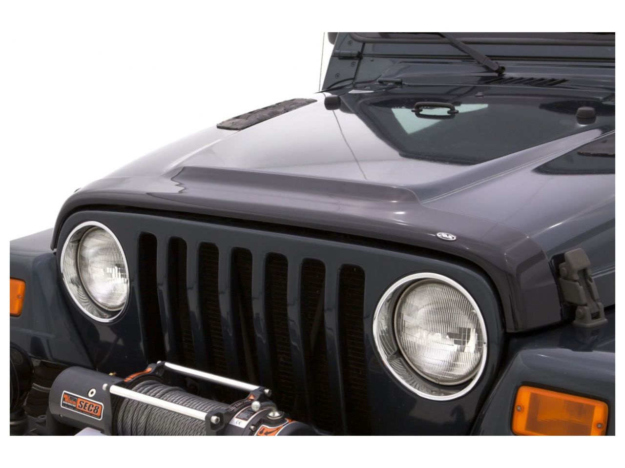 Auto Ventshade Aeroskin Flush Mount Dark Smoke Hood Protector for 1987-2006 Jeep