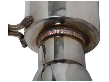 FlowTech 2015-17 Mustang 2.3 & 3.7L 2-1/4" 304 Stainless Steel Axle-Back
