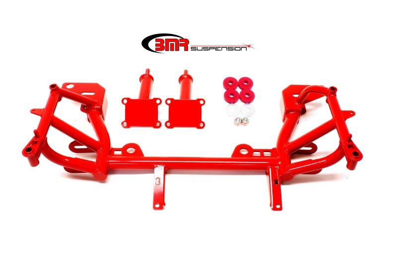 BMR 93-02 F-Body K-Member w/ Low Mount Turbo LS1 Motor Mounts and Pinto Mounts - Red KM019-1R Main Image