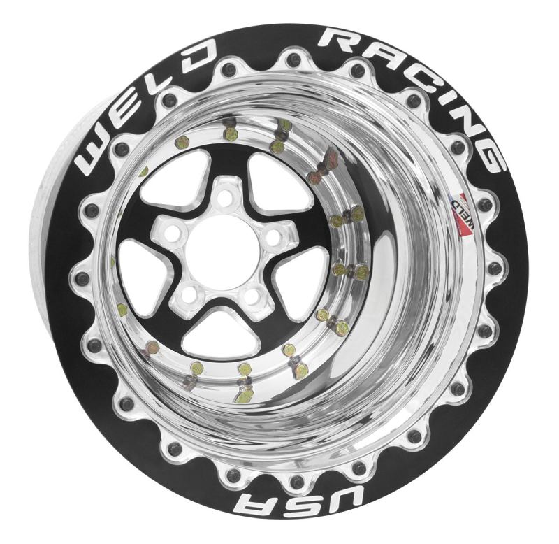 Weld Alumastar 2.0 15x10 / 5x4.5 BP / 3in. BS Black Wheel - Black Single Bead Lock MT 88B510206F