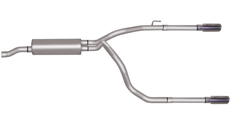 Gibson 11-18 Ram 1500 Big Horn 5.7L 2.5in Cat-Back Dual Split Exhaust - Stainless 66565 Main Image