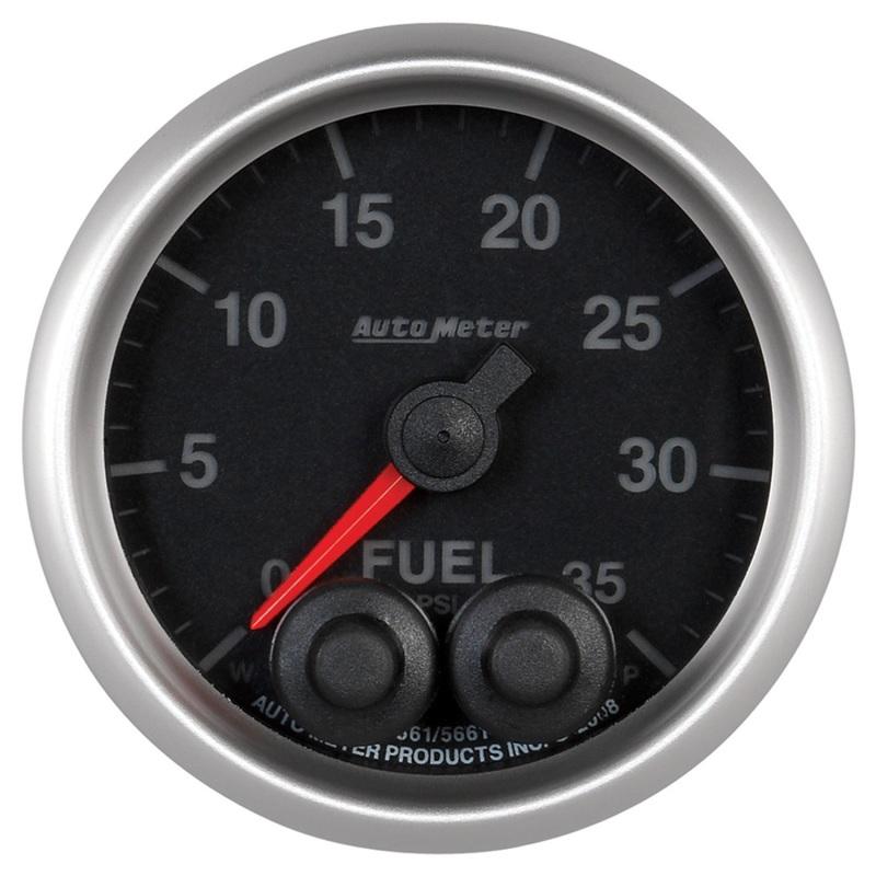 Autometer Elite 2-1/16in 0-35 PSI Fuel Pressure Stepper Motor w/ Peak & Warn 5661 Main Image