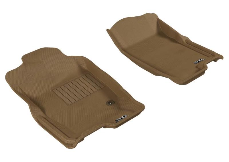 3D MAXpider 2006-2010 Ford Explorer Kagu 1st Row Floormat - Tan L1FR03511502 Main Image